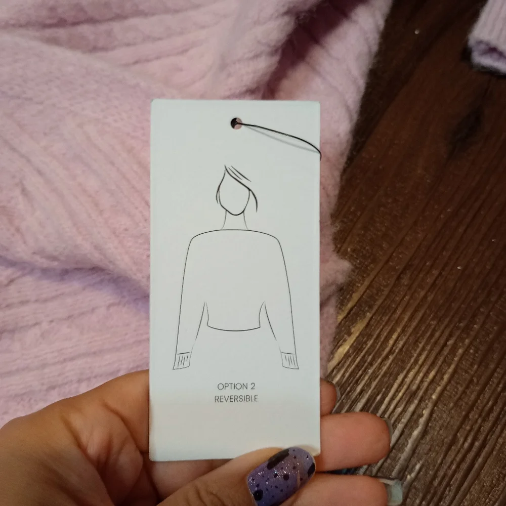 astr the label Mariana Crossover Sweater in Light Pink - Picture 8 of 10